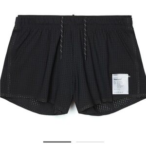 Satisfy Black Perforated Athletic Shorts